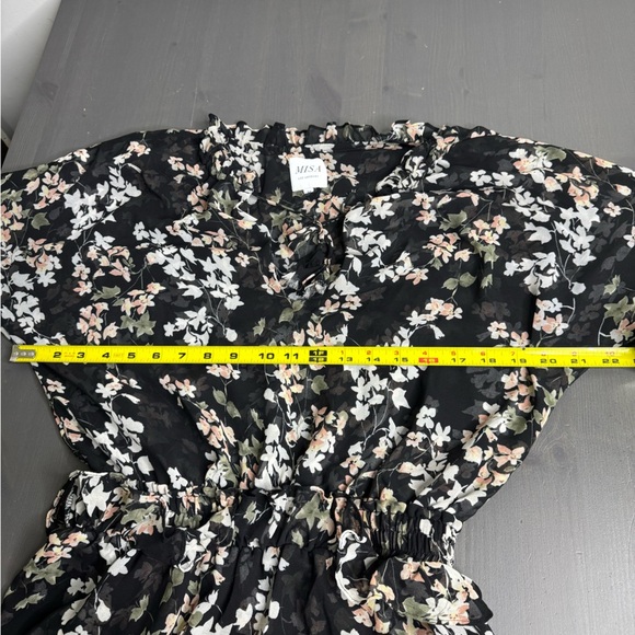 Misa Los Angeles Lolita Black Floral Mini Dress - Picture 9 of 11